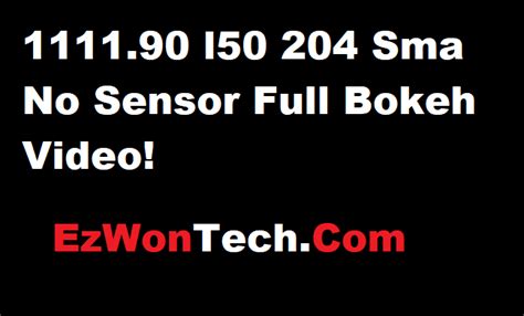 1111.90 l50 204 sma no sensor